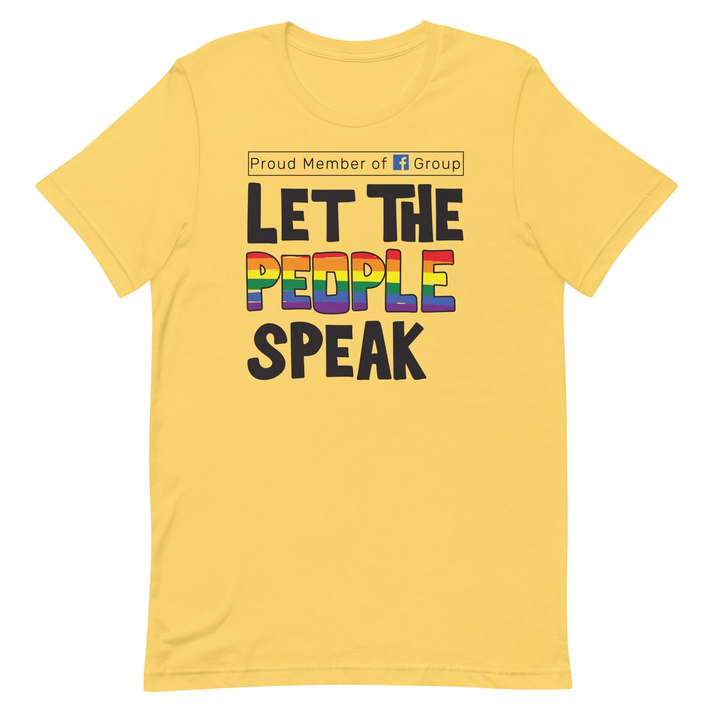 Let the people Speak Unisex t-shirt Light